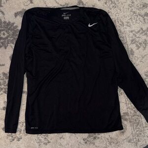 Nike Black Long Sleeve Dri-FIT Top